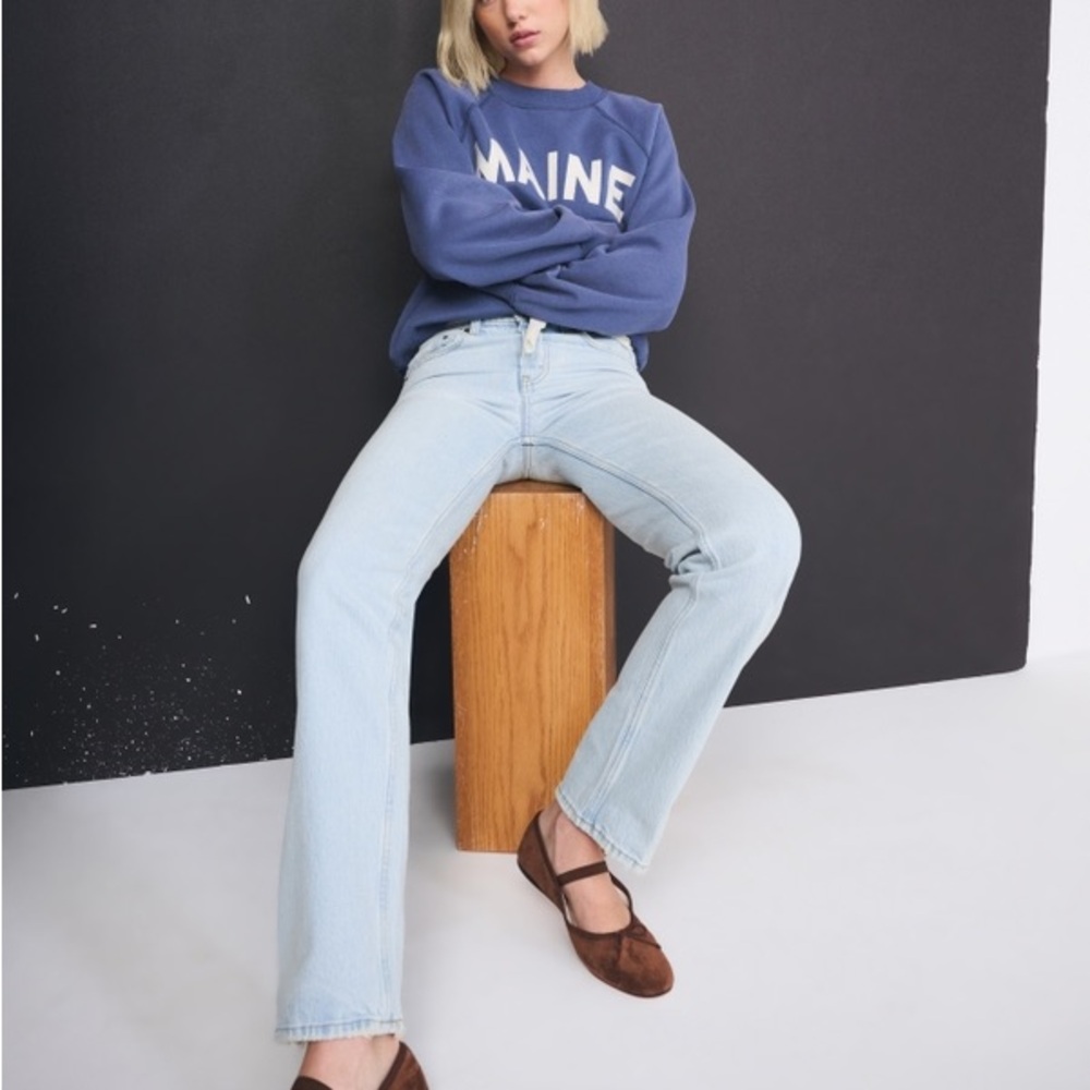 Abercrombie & Fitch Mid Rise 90s Straight Jean